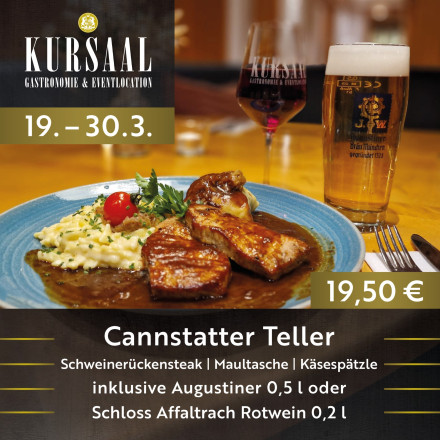 Essen gehen in Stuttgart, ob Mittagessen oder Abendessen - besuchen Sie uns am Kurpark